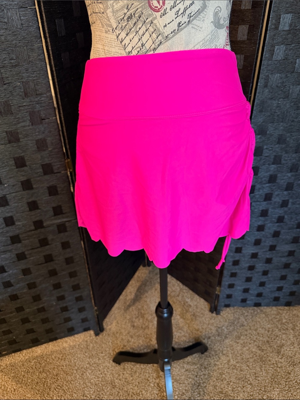Women's Athletic Skort or Bikini Bottom - Bright Hot Pink